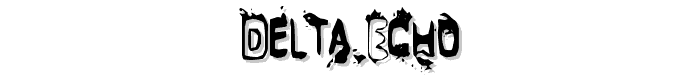 Delta Echo font